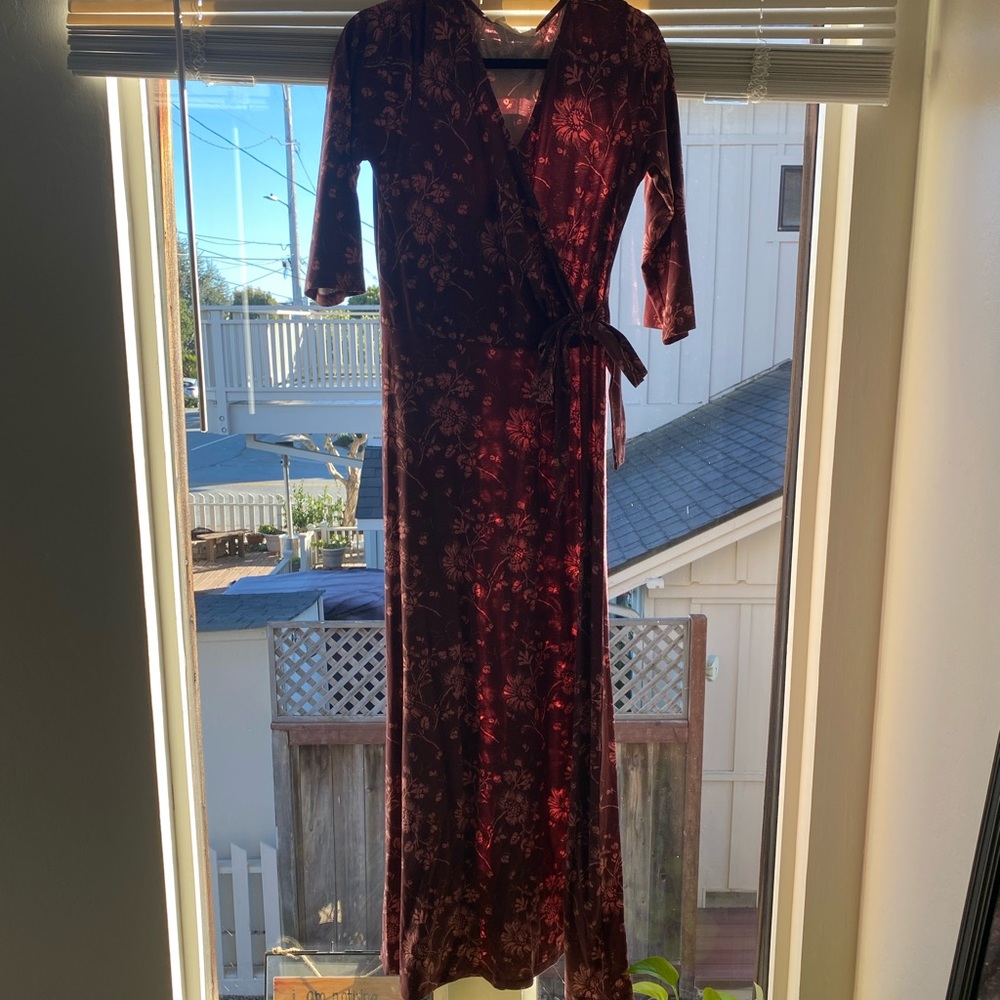 Synergy floral wrap dress